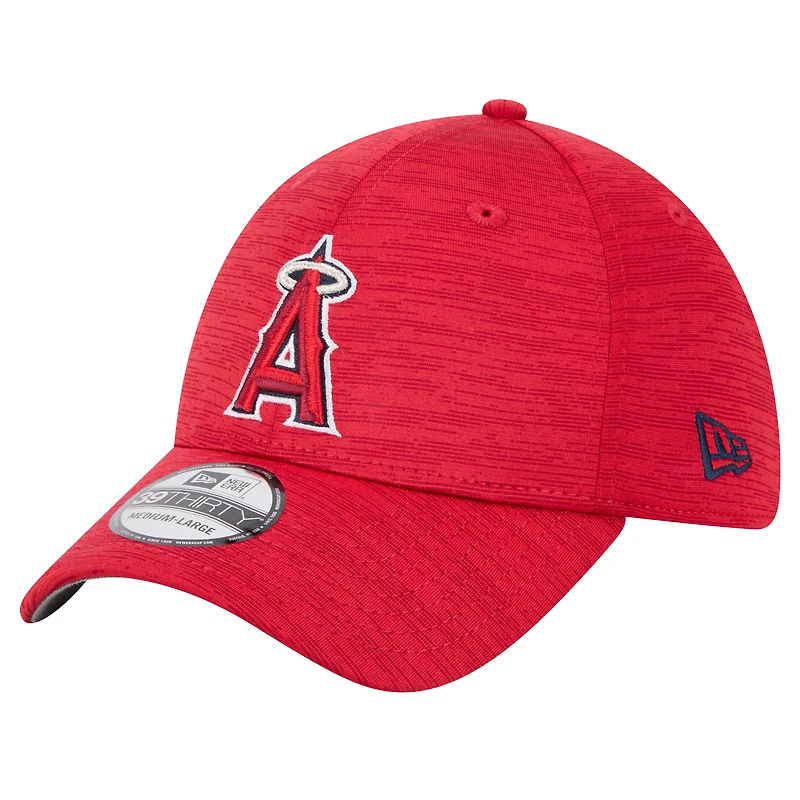 Men's New Era Red Los Angeles Angels Tech 39THIRTY Flex Hat