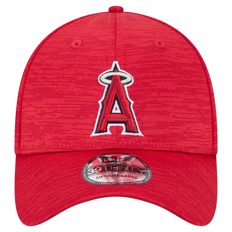 Men's New Era Red Los Angeles Angels Tech 39THIRTY Flex Hat