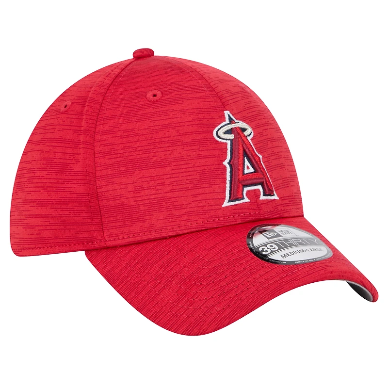 Men's New Era Red Los Angeles Angels Tech 39THIRTY Flex Hat