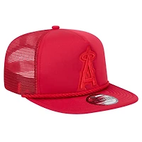 Casquette de golf à visière snapback Los Angeles Angels rouge New Era pour homme