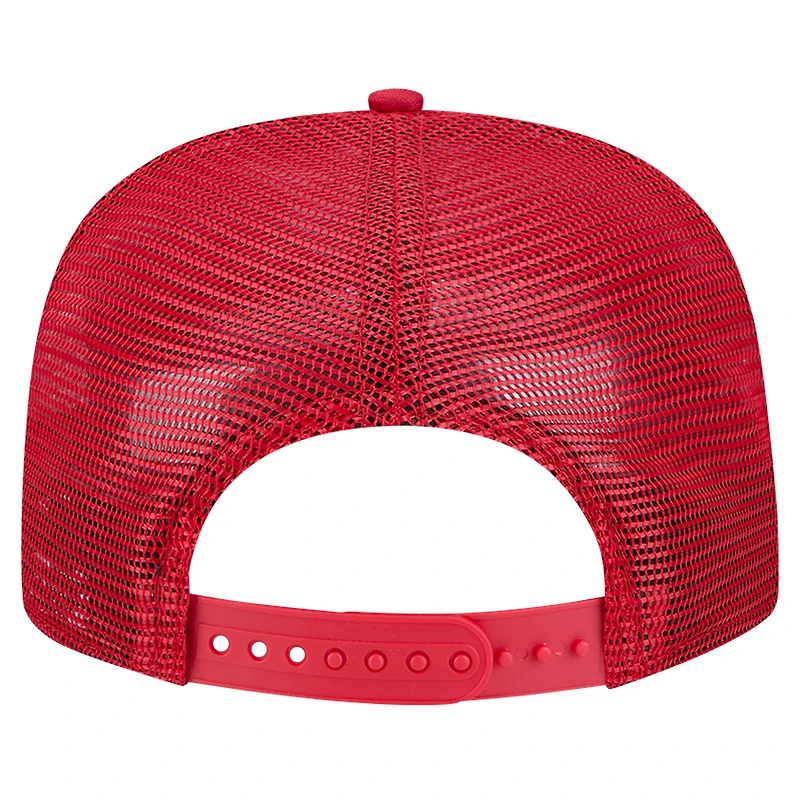 Casquette de golf à visière snapback Los Angeles Angels rouge New Era pour homme