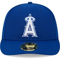 Casquette ajustée 59FIFTY à profil bas avec logo Royal Los Angeles Angels New Era pour homme