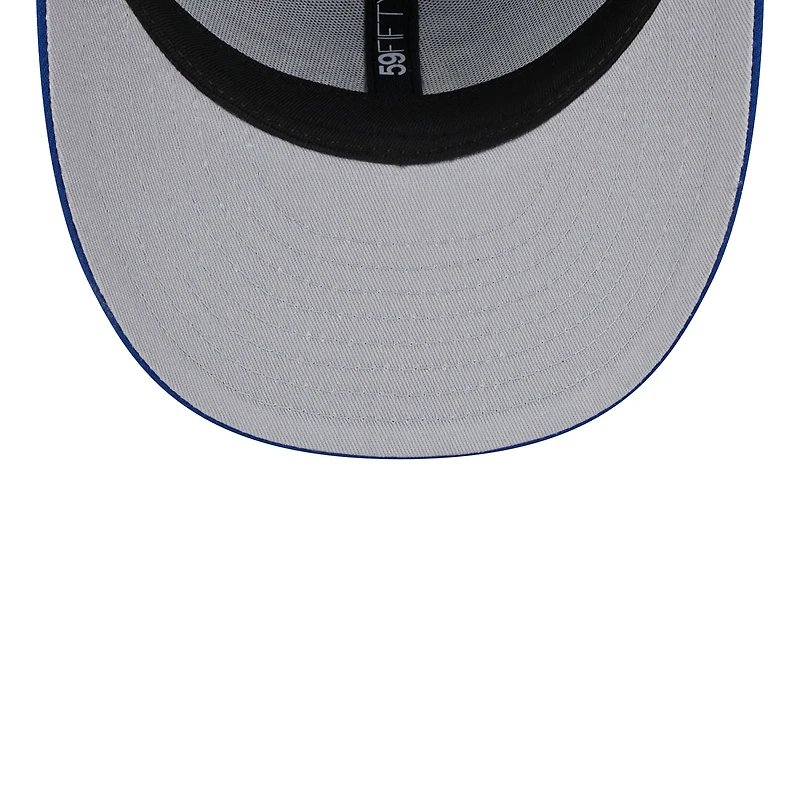 Casquette ajustée 59FIFTY à profil bas avec logo Royal Los Angeles Angels New Era pour homme