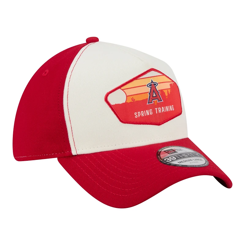 Casquette New Era Stone Los Angeles Angels 2026 Spring Training Fan Pack Gradient 39THIRTY Flex pour homme
