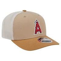 Men's New Era  Stone Los Angeles Angels 9SEVENTY Trucker Adjustable Hat