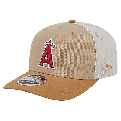 Casquette ajustable New Era Stone Los Angeles Angels 9SEVENTY Trucker pour homme