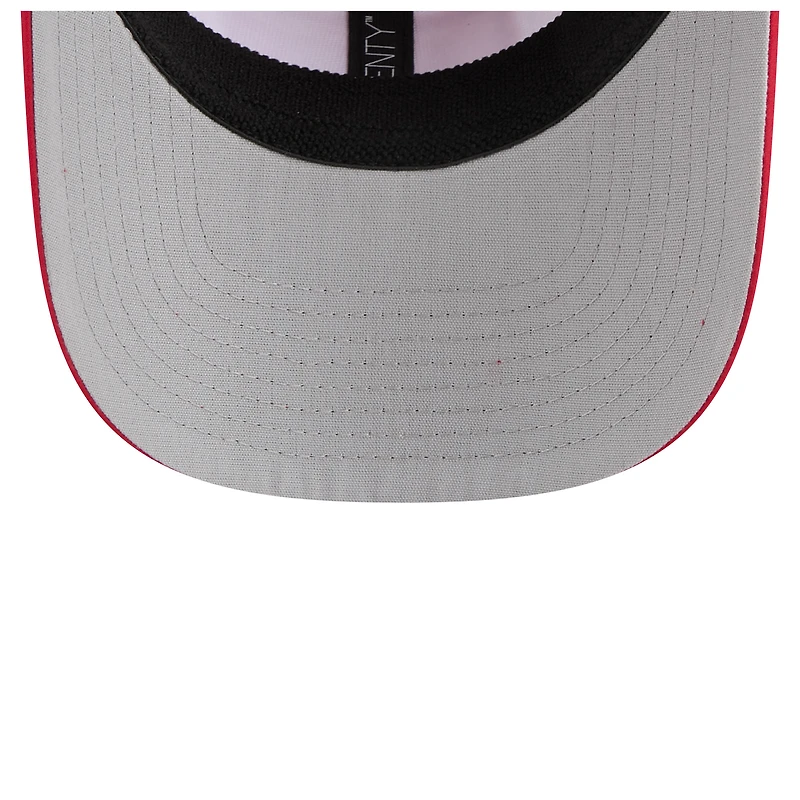 Men's New Era White/Red Los Angeles Angels Established Patch 9SEVENTY Adjustable Hat