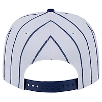 Casquette ajustable New Era 9SEVENTY Big League 2024 des Los Angeles Angels pour homme, blanche/bleue