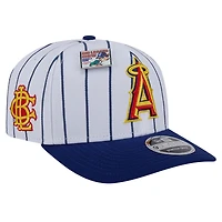 Men's New Era White/Royal Los Angeles Angels 2024 Big League Chew Original 9SEVENTY Adjustable Hat