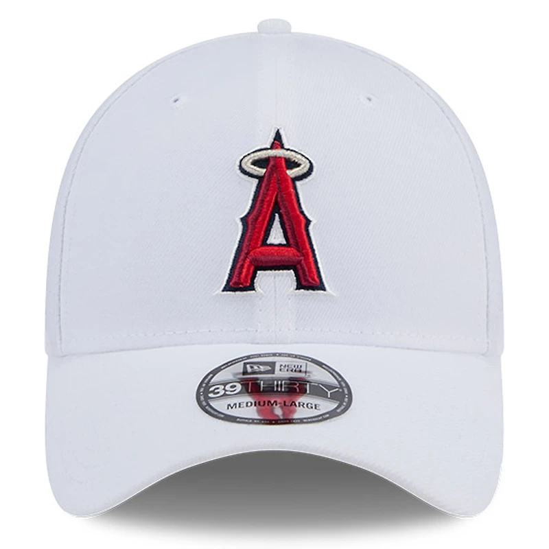 Men's New Era White Los Angeles Angels 39THIRTY Flex Hat
