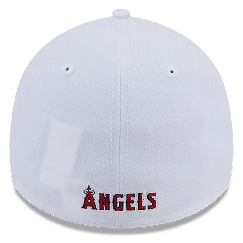 Men's New Era White Los Angeles Angels 39THIRTY Flex Hat