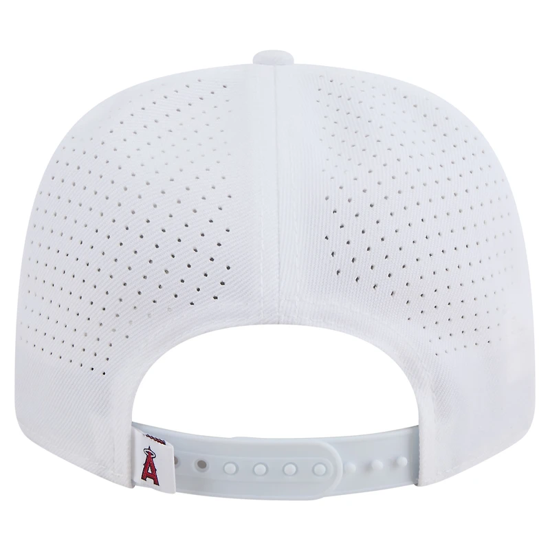 Men's New Era White Los Angeles Angels COOLERA 9SEVENTY Adjustable Hat