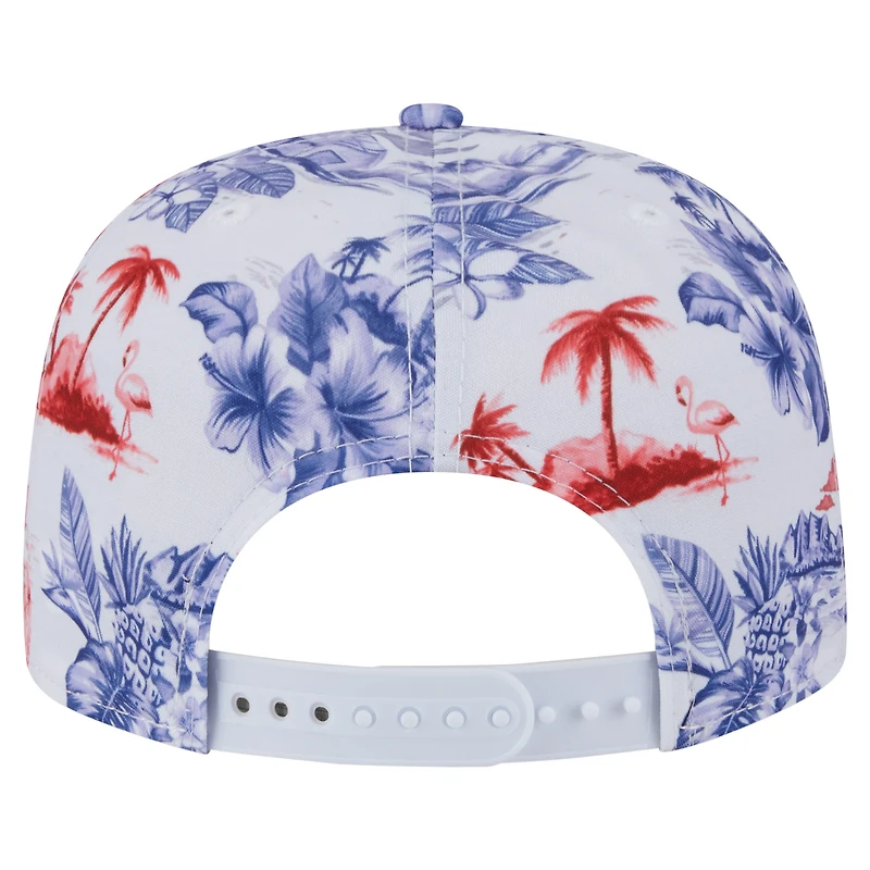 Casquette snapback blanche imprimée Island Golfer des Los Angeles Angels de New Era pour homme