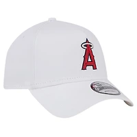 Men's New Era White Los Angeles Angels TC A-Frame 9FORTY Adjustable Hat