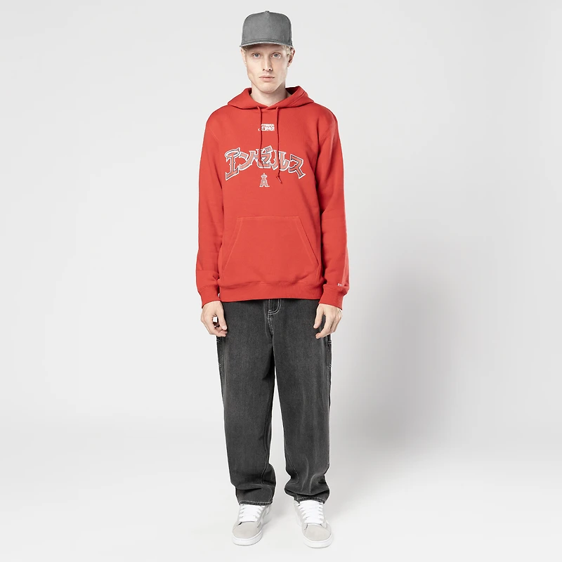 Sweat à capuche rouge New Era x Hyperfly des Los Angeles Angels pour homme