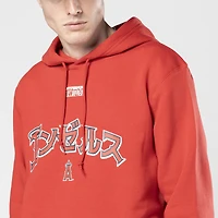 Sweat à capuche rouge New Era x Hyperfly des Los Angeles Angels pour homme