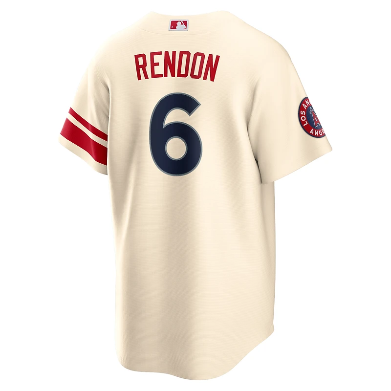 Maillot de joueur réplique Nike Anthony Rendon crème Los Angeles Angels City Connect pour homme