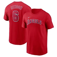 T-shirt Nike rouge avec nom et numéro Fuse de Anthony Rendon pour homme des Los Angeles Angels