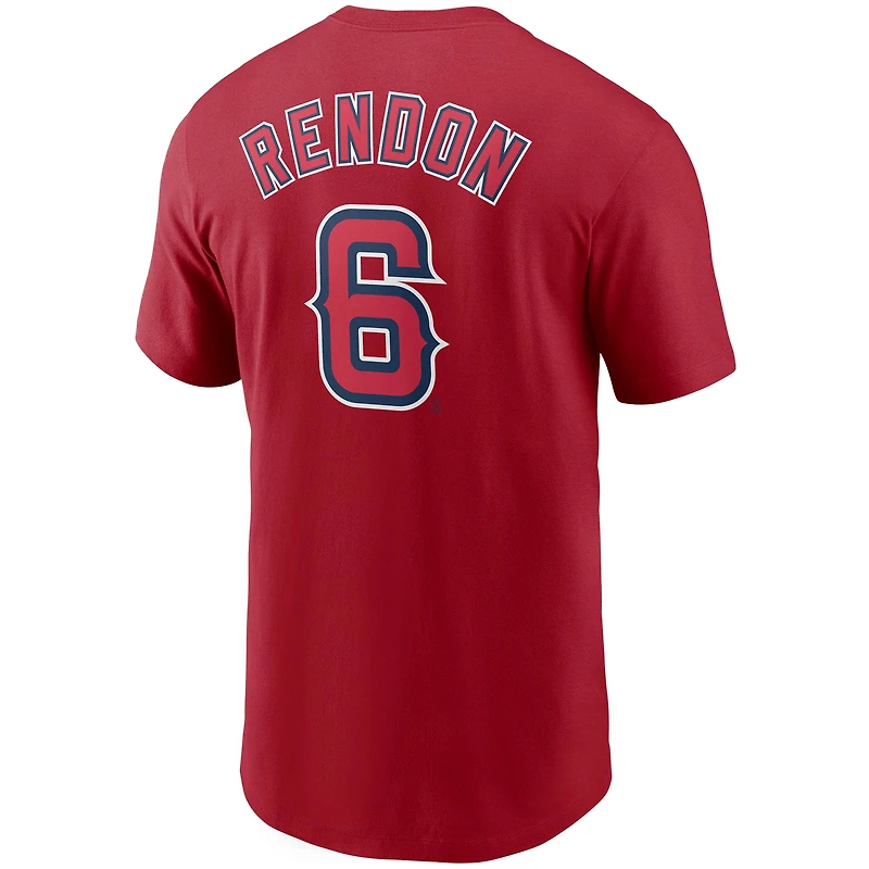 T-shirt rouge avec nom et numéro des Los Angeles Angels Nike Anthony Rendon pour homme