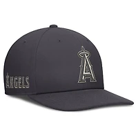 Casquette Nike anthracite Los Angeles Angels Statement Pro Snapback pour homme