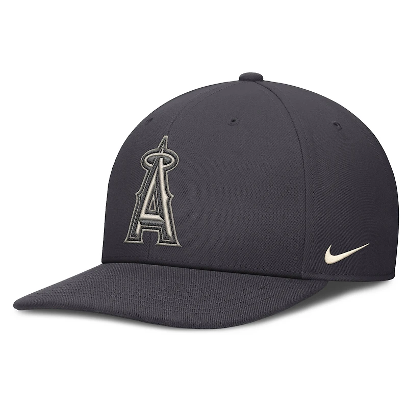 Casquette Nike anthracite Los Angeles Angels Statement Pro Snapback pour homme