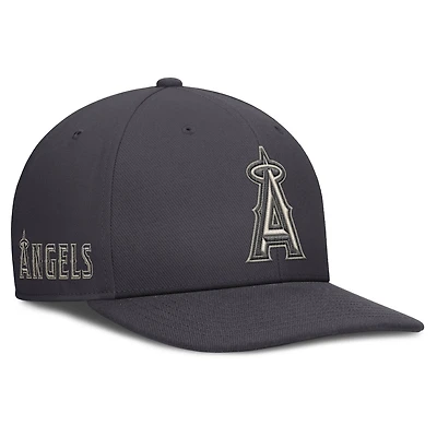 Casquette Nike anthracite Los Angeles Angels Statement Pro Snapback pour homme
