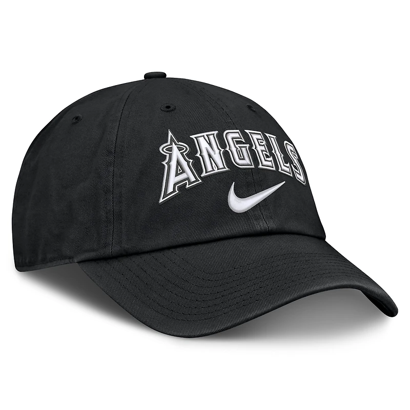 Men's Nike Black Los Angeles Angels Primetime Club Adjustable Hat