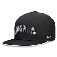 Men's Nike Black Los Angeles Angels Primetime True Performance Fitted Hat