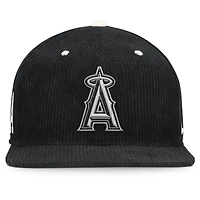 Casquette structurée à fermeture snapback Nike Los Angeles Angels Pro en velours côtelé noir pour homme
