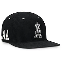 Casquette structurée à fermeture snapback Nike Los Angeles Angels Pro en velours côtelé noir pour homme