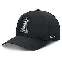 Casquette ajustable Nike noire Los Angeles Angels Rise Dri-FIT pour homme