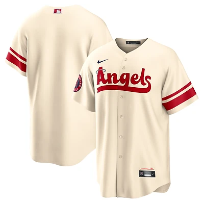 Maillot Nike crème Los Angeles Angels City Connect Replica Team pour homme