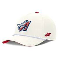 Men's Nike Cream Los Angeles Angels Cooperstown Rise Adjustable Hat