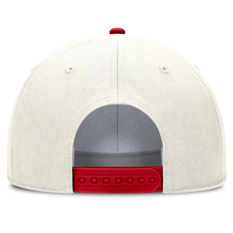 Men's Nike Cream Los Angeles Angels Cooperstown Rise Adjustable Hat
