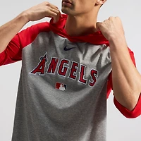 T-shirt à capuche Nike Authentic Collection Flux Dri-FIT gris Los Angeles Angels pour homme
