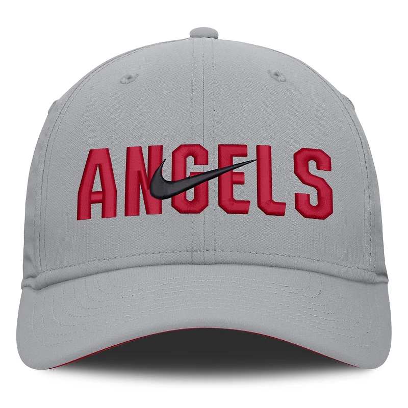 Men's Nike Gray Los Angeles Angels Primetime Rise Dri-FIT Flex Hat