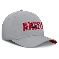 Casquette Nike grise Los Angeles Angels Primetime Rise Dri-FIT Flex pour homme