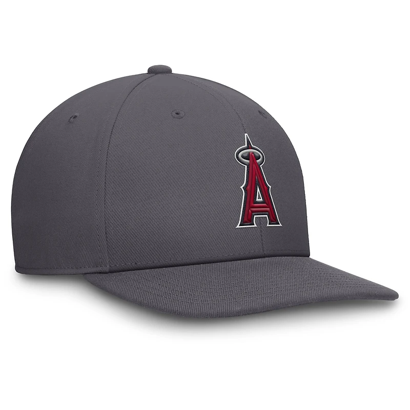 Men's Nike Gray Los Angeles Angels Pro Performance Snapback Hat
