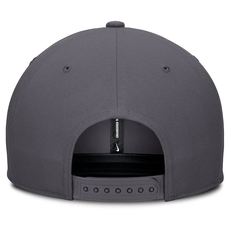 Men's Nike Gray Los Angeles Angels Pro Performance Snapback Hat