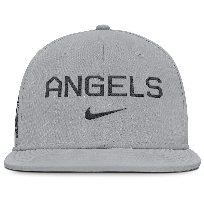 Casquette ajustée Nike True Performance grise des Los Angeles Angels pour homme