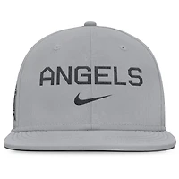 Casquette ajustée Nike True Performance grise des Los Angeles Angels pour homme