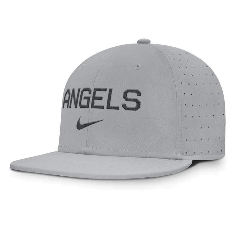 Casquette ajustée Nike True Performance grise des Los Angeles Angels pour homme