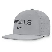 Casquette ajustée Nike True Performance grise des Los Angeles Angels pour homme