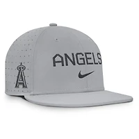 Casquette ajustée Nike True Performance grise des Los Angeles Angels pour homme