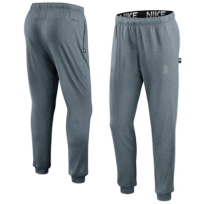Men's Nike  Heather Gray Los Angeles Angels Travel Performance Pants