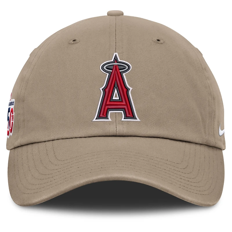 Men's Nike Khaki Los Angeles Angels Celebrating America's 250th Club Adjustable Hat