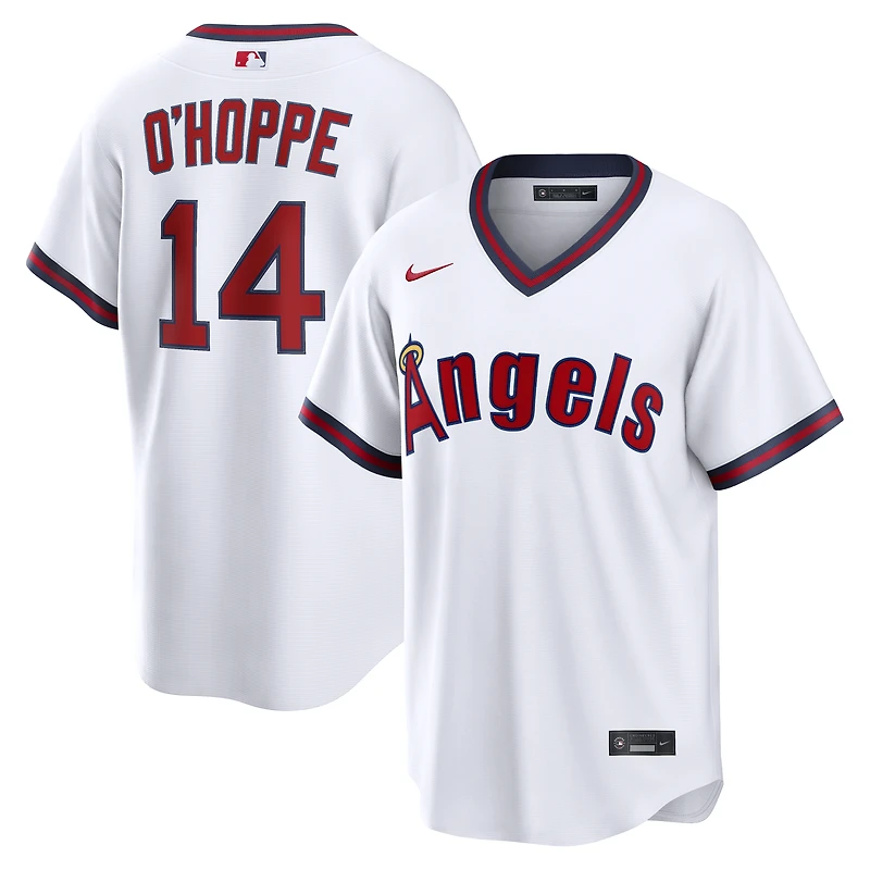 Men's Nike Logan O'Hoppe White Los Angeles Angels Alternate Replica Jersey