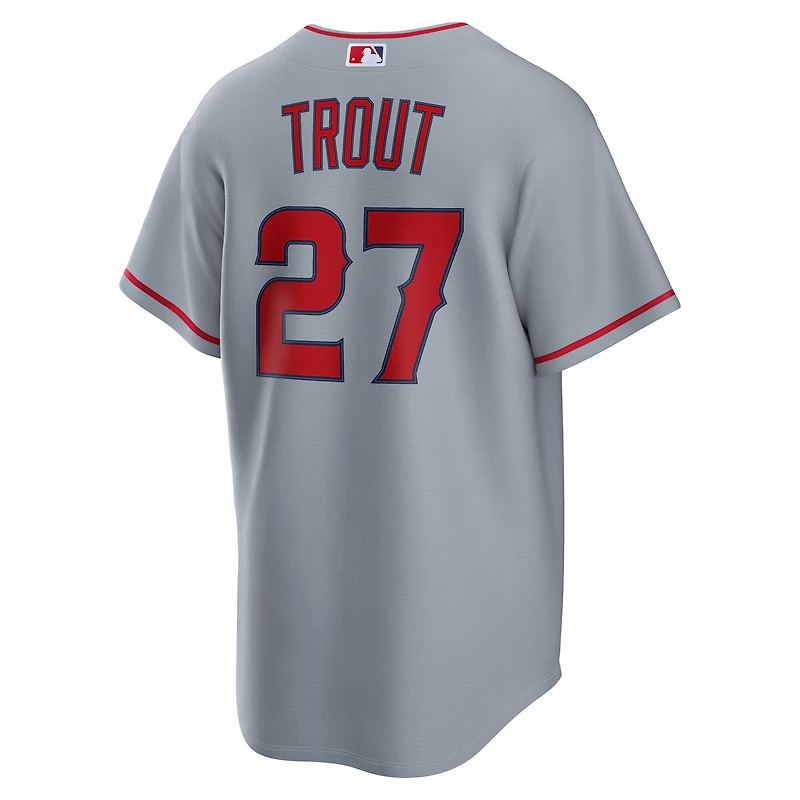 Maillot réplique alternatif Nike Mike Trout rouge des Los Angeles Angels pour homme