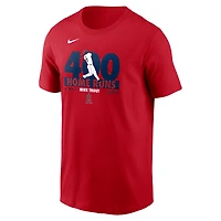 Men's Nike Mike Trout Red Los Angeles Angels 400 Career Home Runs T-Shirt