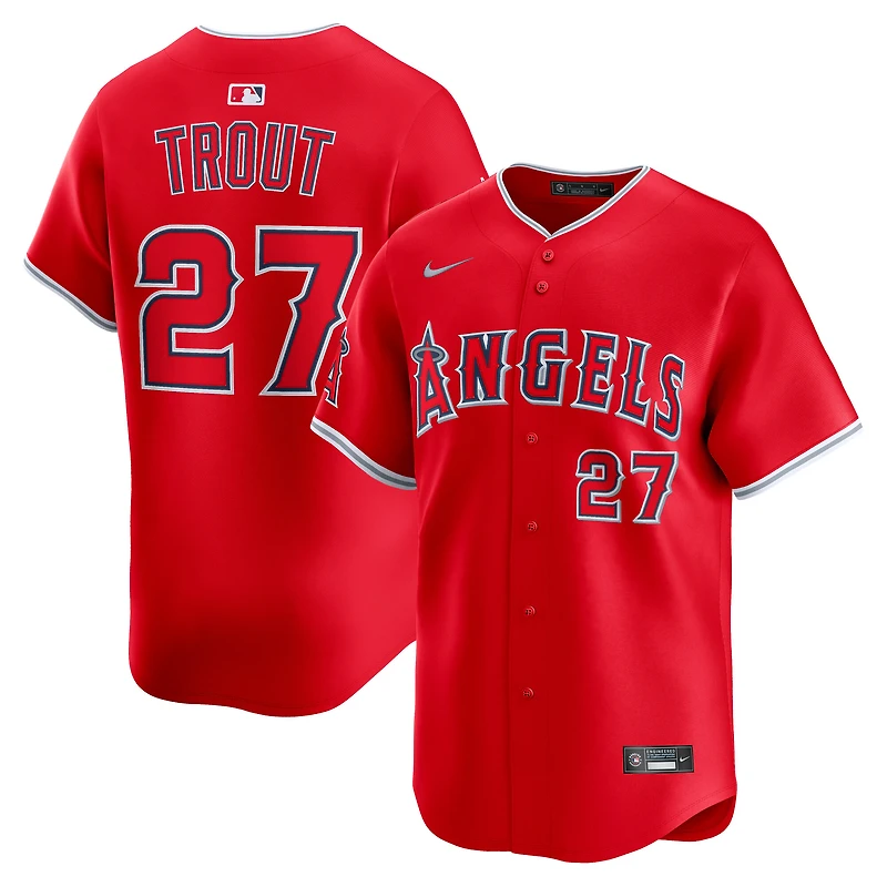 Men's Nike Mike Trout White Los Angeles Angels Home Limited Player Jersey